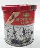 Vintage 1980s Borkum Riff Cherry Liqueur Flavor Pipe Tobacco 200g Tin Metal Can