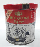 Vintage 1980s Borkum Riff Cherry Liqueur Flavor Pipe Tobacco 200g Tin Metal Can