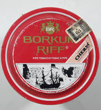 Vintage 1980s Borkum Riff Cherry Liqueur Flavor Pipe Tobacco 200g Tin Metal Can