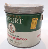 Vintage Macdonald's Export Finest Virginia Cigarette Tobacco 8 oz Metal Tin Can