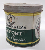 Vintage Macdonald's Export Cigarette Tobacco Tin Metal Can