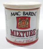 Vintage Mac Baren Mixture Scottish Blend High Class Smoking Tobacco 9 oz Metal Tin Can