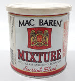 Vintage Mac Baren Mixture Scottish Blend High Class Smoking Tobacco 9 oz Metal Tin Can