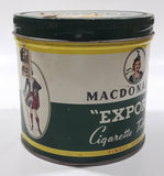 Vintage Macdonald's Export Finest Virginia Cigarette Tobacco 8 oz Metal Tin Can