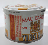 Vintage Mac Baren Virginia No 1 Tin Metal Pipe Tobacco Container