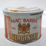 Vintage Mac Baren Virginia No 1 Tin Metal Pipe Tobacco Container