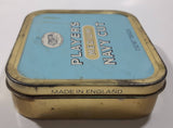 Vintage Player's Medium Navy Cut 2 oz Light Blue Tin Metal Tobacco Container