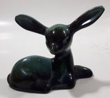 Vintage Blue Mountain Pottery 4 1/2" Long Drip Glaze Fawn Deer Animal Figurine Ornament