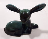 Vintage Blue Mountain Pottery 4 1/2" Long Drip Glaze Fawn Deer Animal Figurine Ornament