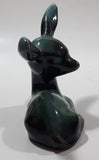 Vintage Blue Mountain Pottery 4 1/2" Long Drip Glaze Fawn Deer Animal Figurine Ornament