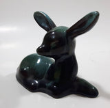 Vintage Blue Mountain Pottery 4 1/2" Long Drip Glaze Fawn Deer Animal Figurine Ornament