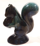 Vintage Blue Mountain Pottery 5 1/4" Tall Drip Glaze Squirrel Animal Figurine Ornament