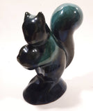 Vintage Blue Mountain Pottery 5 1/4" Tall Drip Glaze Squirrel Animal Figurine Ornament