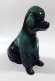 Vintage Blue Mountain Pottery 7 1/4" Tall Poodle Dog Animal Figurine Ornament