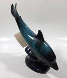 Vintage Blue Mountain Pottery 8" Tall Dolphin Animal Figurine Ornament