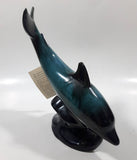 Vintage Blue Mountain Pottery 8" Tall Dolphin Animal Figurine Ornament