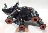 Vintage Blue Mountain Pottery 9" Long Elephant Animal Figurine Ornament