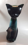 Vintage Blue Mountain Pottery Large 13 3/4" Tall Sitting Cat Animal Figurine Ornament