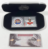 2001 Royal Canadian Mint Canada Post NHL All-Stars Montreal Canadiens #4 Jean Beliveau Stamp & Medallion Set