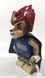 2013 Lego Kids Legend of Chima Laval Lion with Cape Character 10 1/2" Tall Plastic Digital Alarm Clock