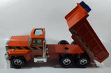 Nylint Highway Department Dump Truck Orange Pressed Steel 17" Long Die Cast Toy Car Vehicle