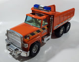 Nylint Highway Department Dump Truck Orange Pressed Steel 17" Long Die Cast Toy Car Vehicle