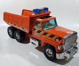 Nylint Highway Department Dump Truck Orange Pressed Steel 17" Long Die Cast Toy Car Vehicle