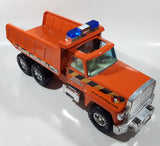 Nylint Highway Department Dump Truck Orange Pressed Steel 17" Long Die Cast Toy Car Vehicle