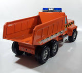 Nylint Highway Department Dump Truck Orange Pressed Steel 17" Long Die Cast Toy Car Vehicle
