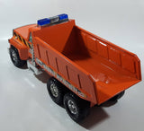 Nylint Highway Department Dump Truck Orange Pressed Steel 17" Long Die Cast Toy Car Vehicle