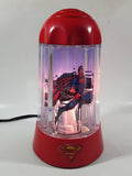 2003 Rabbit Tanaka DC Comics Super-Man Red 9 3/4" Tall Rotating Turning Motion Lamp Light