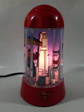 2003 Rabbit Tanaka DC Comics Super-Man Red 9 3/4" Tall Rotating Turning Motion Lamp Light