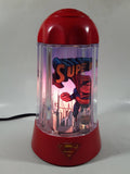 2003 Rabbit Tanaka DC Comics Super-Man Red 9 3/4" Tall Rotating Turning Motion Lamp Light