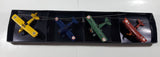 Vintage Hanging Mobile 1920s Style Airplanes Bi-Planes in Blue, Yellow, Red, Green with Part of Original Box