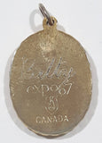 Vintage Expo 67 Montreal "Betty" 3/4" x 1" Metal Pendant Charm