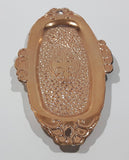 Small Metal Copper Tone 2" x 4 3/4" Doll House Size Tray Made in Japan
