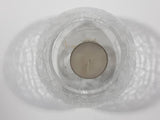 Crackle Glass Tealight Candle Holder 3" Tall 4" Wide