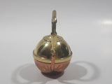 Vintage Teapot Kettle Brass and Copper 2 1/4" Tall Miniature Dollhouse Size Furniture