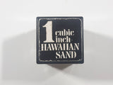 1 Cubic Inch Hawaiian Sand 2 1/2" Tall Square Glass Bottle