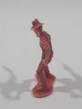 Red Cowboy 1 7/8" Tall Plastic Toy Figure
