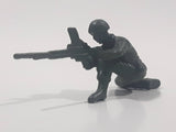 Green Army Military Soldier Gunner 2 1/2" Long Plastic Toy Figure