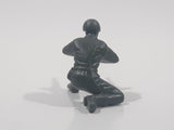 Green Army Military Soldier Gunner 2 1/2" Long Plastic Toy Figure