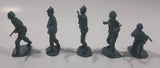 Set of 5 Green Army Military Soldiers 2" Tall Plastic Toy Figures