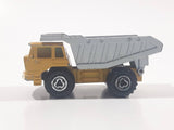 Majorette No. 274 Benne Carriere Quarry Super Dump Truck 1/100 Scale Yellow Grey  Die Cast Toy Car Vehicle