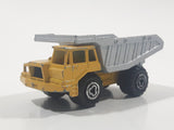 Majorette No. 274 Benne Carriere Quarry Super Dump Truck 1/100 Scale Yellow Grey  Die Cast Toy Car Vehicle