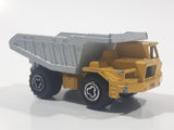 Majorette No. 274 Benne Carriere Quarry Super Dump Truck 1/100 Scale Yellow Grey  Die Cast Toy Car Vehicle
