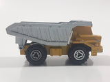Majorette No. 274 Benne Carriere Quarry Super Dump Truck 1/100 Scale Yellow Grey  Die Cast Toy Car Vehicle