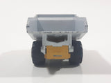 Majorette No. 274 Benne Carriere Quarry Super Dump Truck 1/100 Scale Yellow Grey  Die Cast Toy Car Vehicle