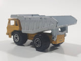 Majorette No. 274 Benne Carriere Quarry Super Dump Truck 1/100 Scale Yellow Grey  Die Cast Toy Car Vehicle