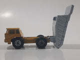 Majorette No. 274 Benne Carriere Quarry Super Dump Truck 1/100 Scale Yellow Grey  Die Cast Toy Car Vehicle